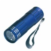 Aluminium torch with 9 LED