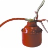 Oil can with flexible hose