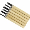 6pcs wood carving chisel with wooden handle