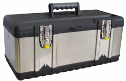 tool case with stainless steel sheet with plastic tray