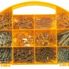 hardware assortment in 12 compartment box