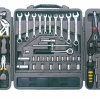 Multi-purpose tools kit in blow mould case