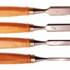 4pcs wood chisel with bi-material handle