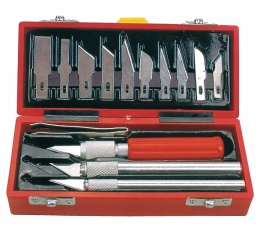 Precision Hobby Knives Set in plastic box